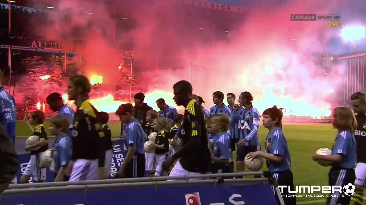 DIF-AIK 4/4/2011 - Uppskjuten matchstart [HD]