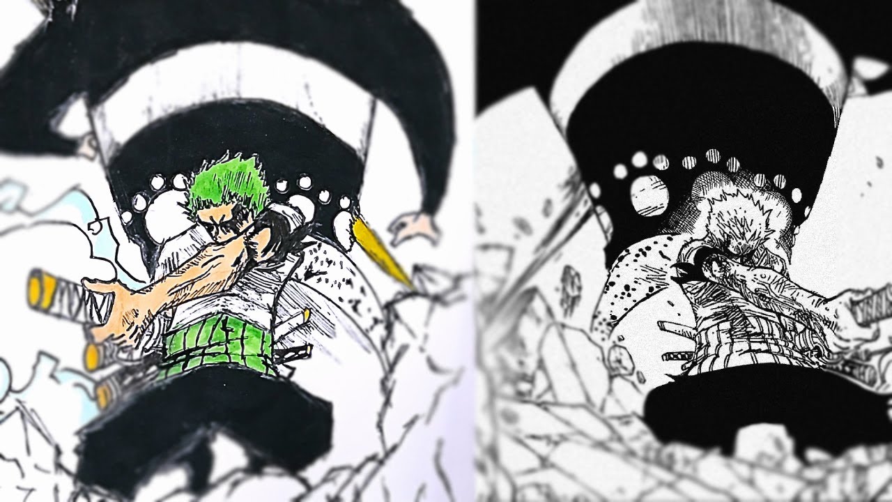 Zoro Shishi Sonson vs Kuma | One Piece Speedrawing