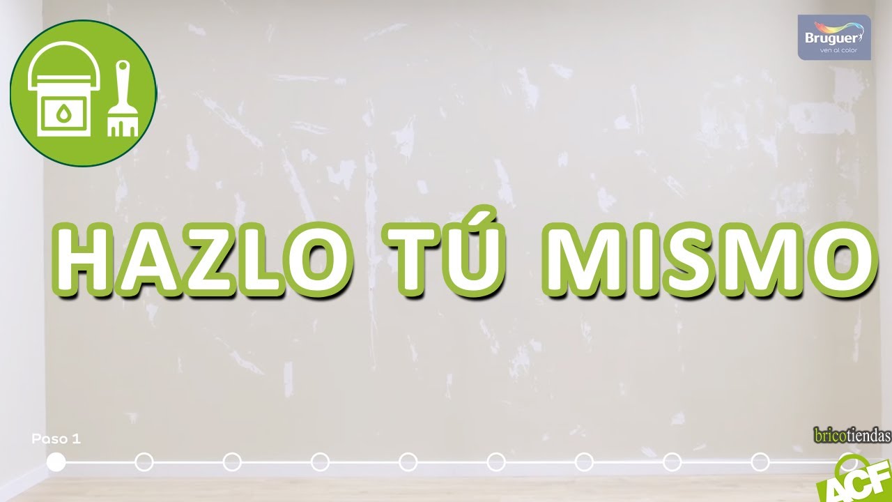 ✌ 😍 C&oacute;mo preparar una pared y c&oacute;mo pintarla - Bricotiendas