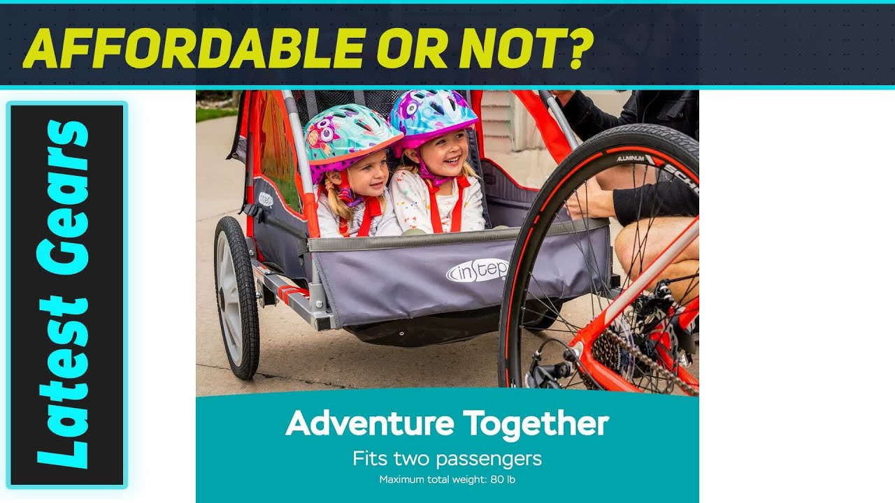 Велосипедный прицеп InStep Sync: ваш мощный помощник для комфортных поездок с детьми!