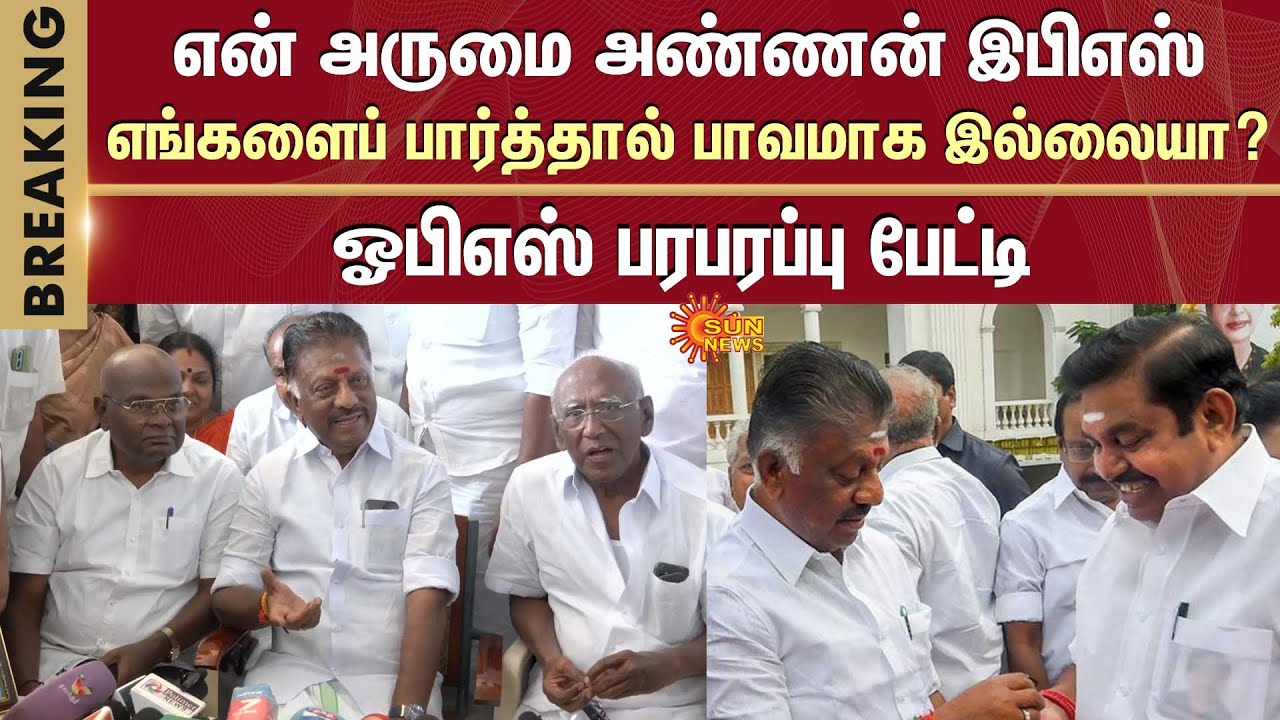 என் அருமை அண்ணன் இபிஎஸ்.. எங்களைப் பார்த்தால் பாவமாக இல்லையா? ஓபிஎஸ் பரபரப்பு பேட்டி