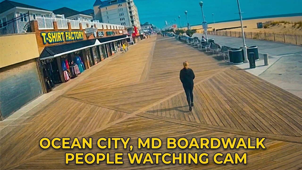 Ocean City, MD Boardwalk Live Cam | T-Shirt Factory View
