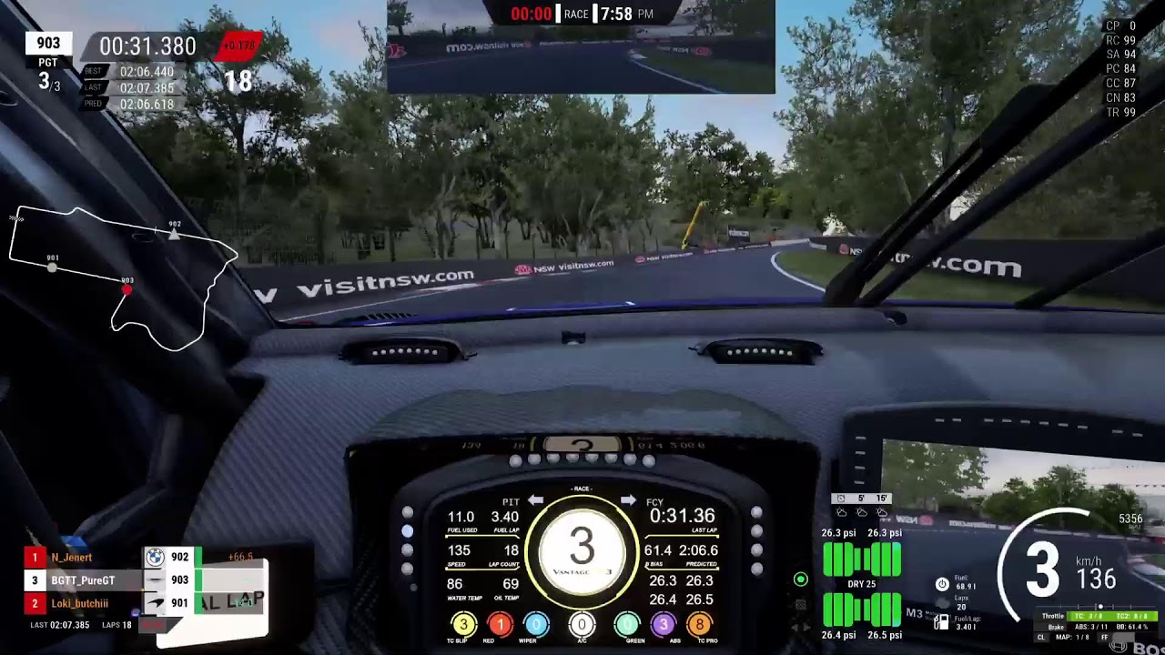 ACC competition Mount panorama