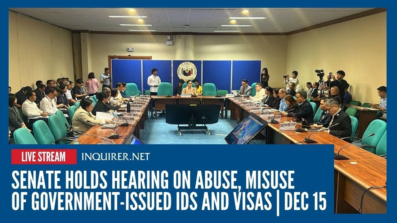 LIVE: Senate holds hearing on abuse, misuse of government-issued IDs and visas | Dec 15