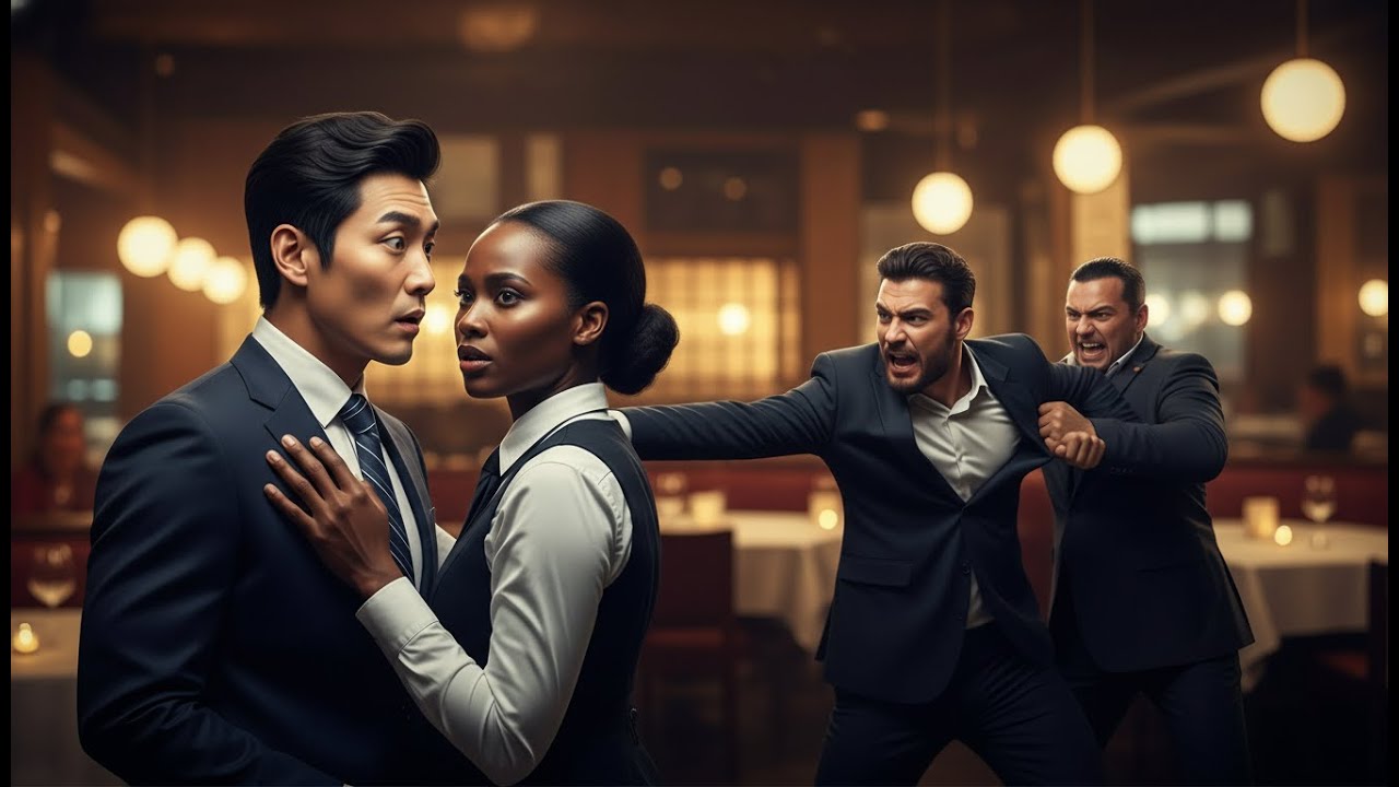 Korean Mafia Boss, Never Touched A Woman, Unexpectedly Kissed By A Black Waitress Froze... Not Angry