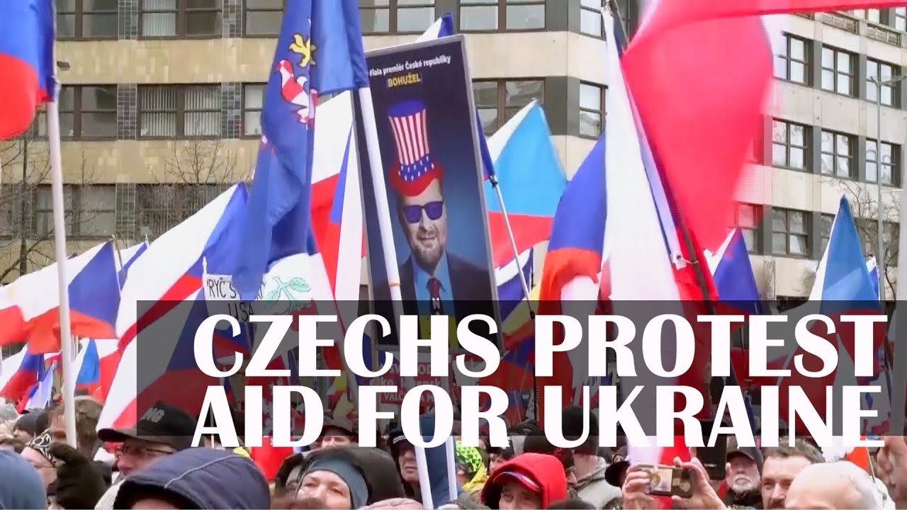&rsquo;Shame, shame!' Czechs protest against government in Prague, demands end to military aid to Ukraine