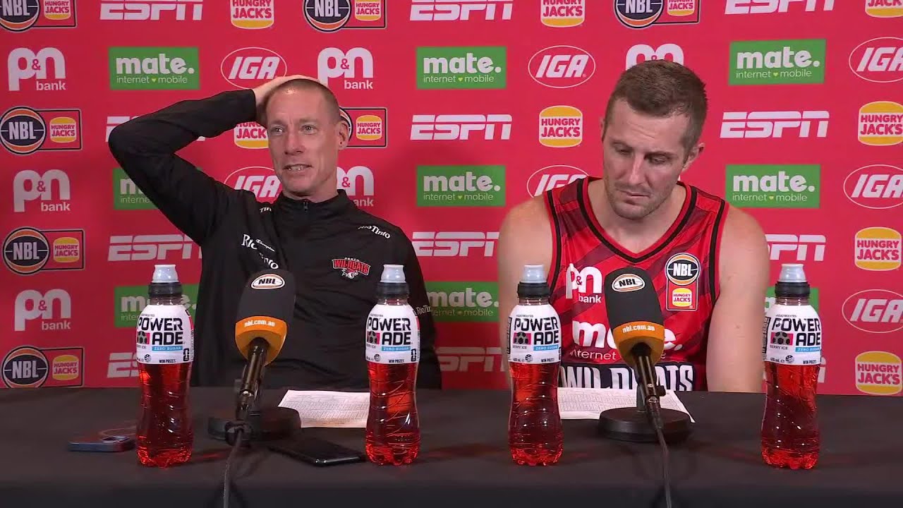John Rillie and Jesse Wagstaff press conference vs Adelaide 36ers - Round 22, NBL26