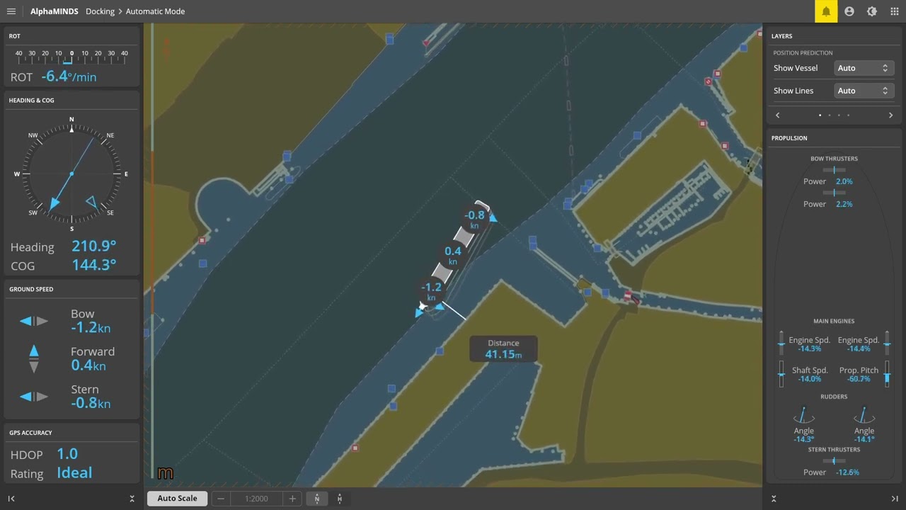 AlphaMINDS Docking in action