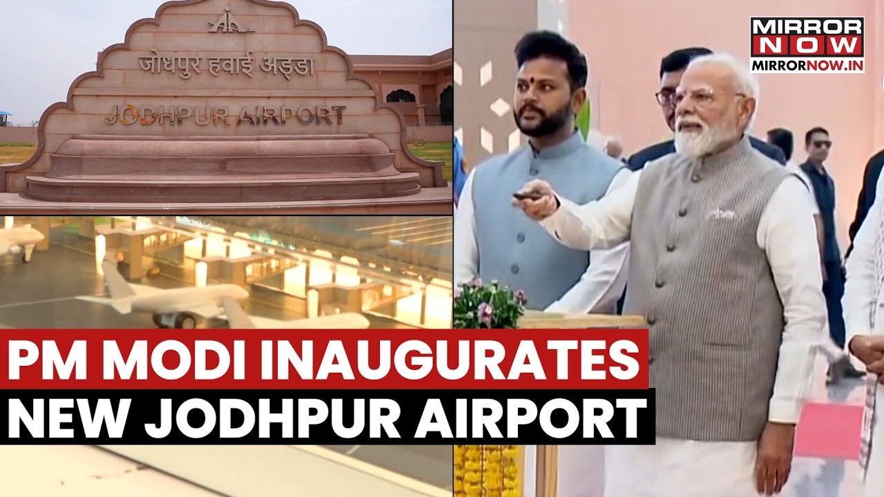PM Modi Inaugurates ₹480 Crore Jodhpur Airport Terminal | UDAN Scheme Launch | Aviation Boost