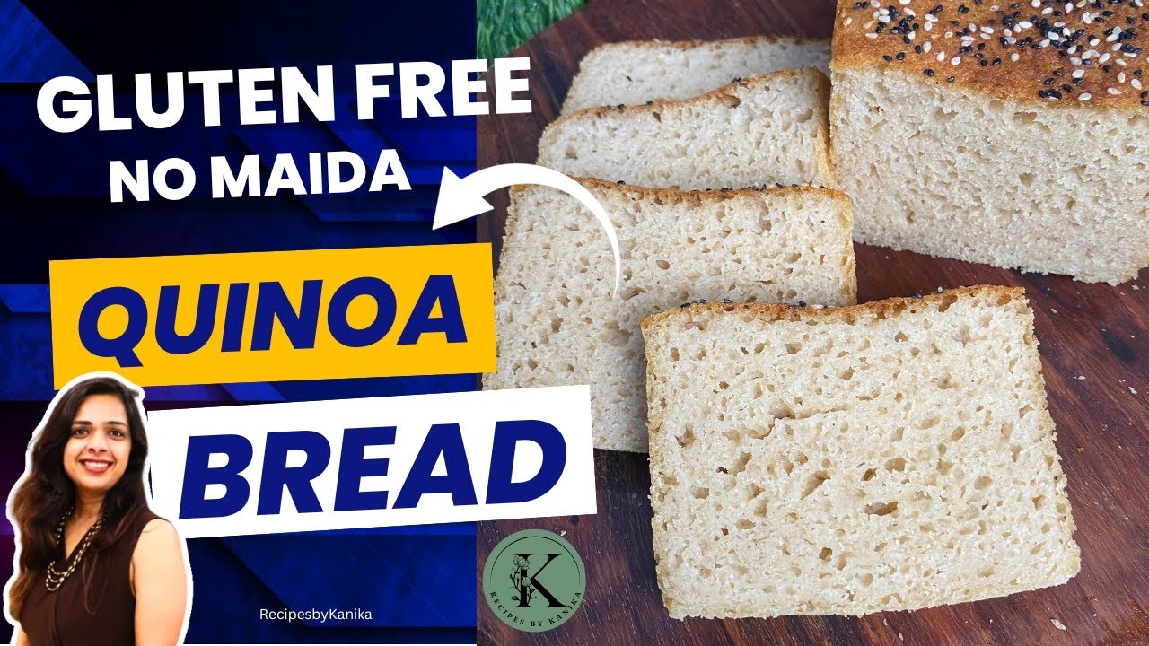 Quinoa Bread Recipe | Gluten Free and Eggless | No MAIDA | No Knead | RecipesbyKanika