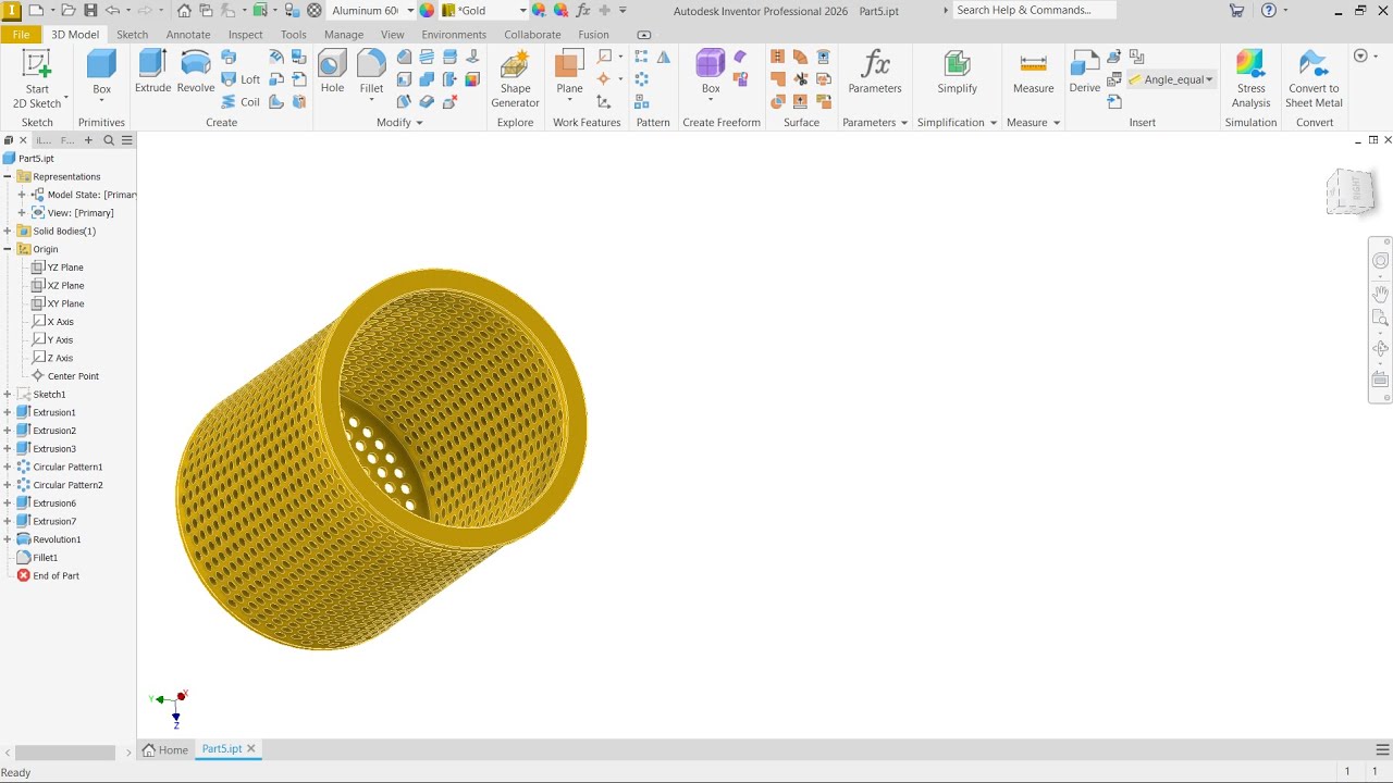 Autodesk Inventor Basics | Duplicate your Drills & Make your Filter