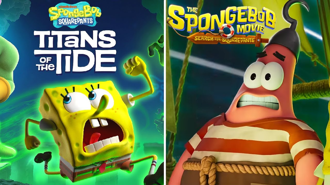 SpongeBob Titans of the Tide + Search for SquarePants - Full Game 100% Walkthrough (All DLC)