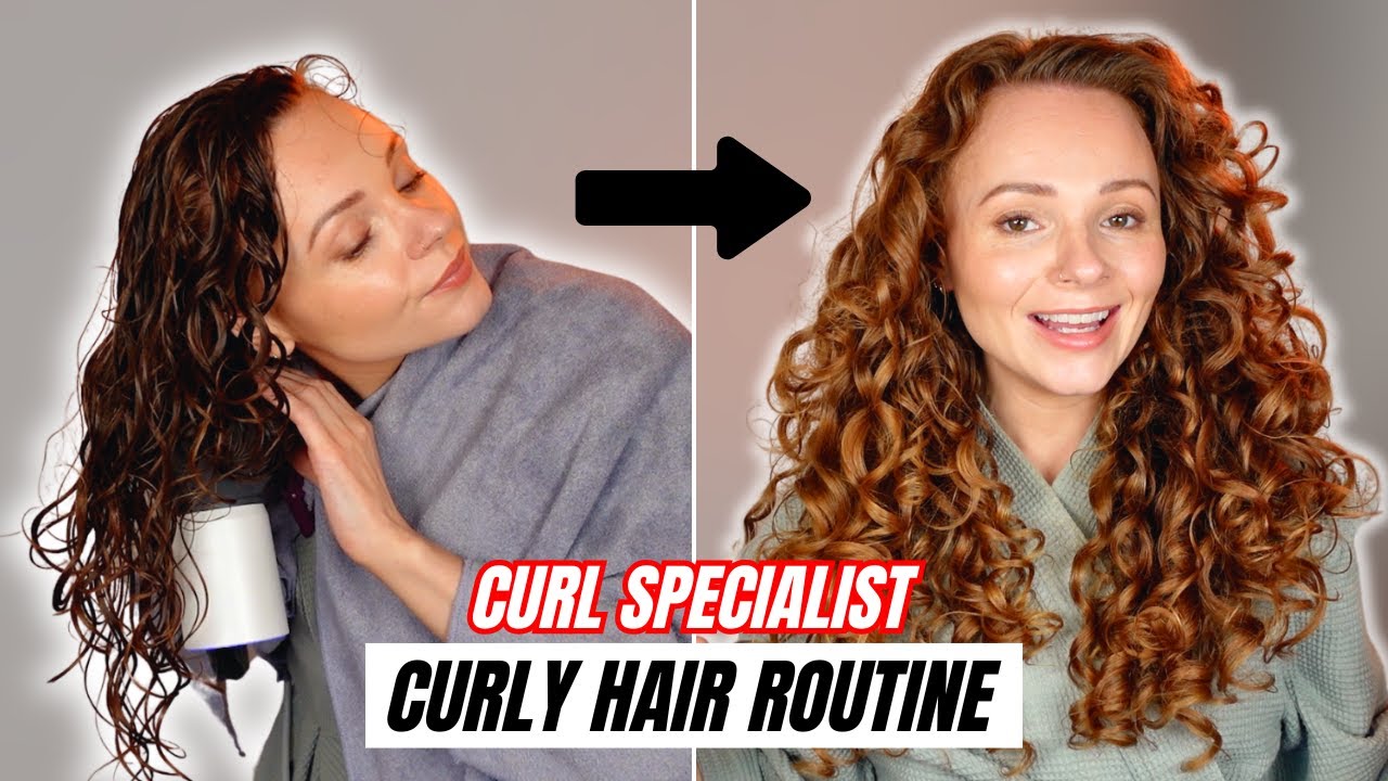 WAVY CURLY HAIR STYLING ROUTINE | my new fav method for juicy curls that last