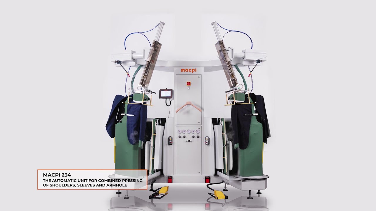 Macpi 234.00 AUTOMATIC UNIT FOR COMBINED PRESSING OF SHOULDERS, SLEEVES AND ARMHOLE