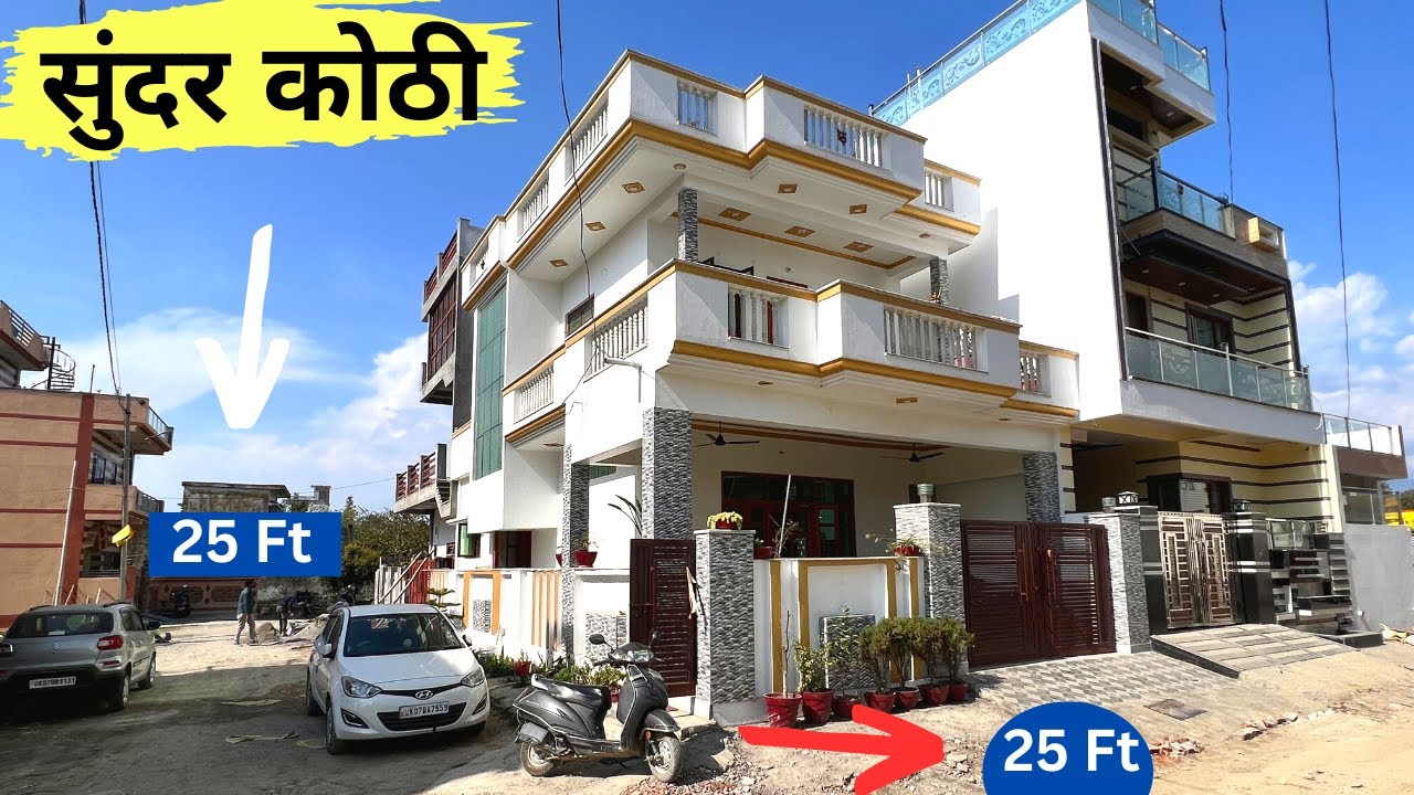 Modern Design New Kothi Double Side Road 25-Feet For Sale in Dehradun - East Facing House for Sale