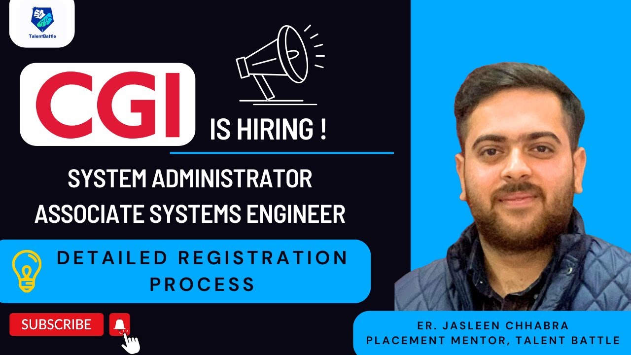 🔥 CGI Hiring 2025 | System Administrator & Associate Systems Engineer | Freshers Apply Now! 💻