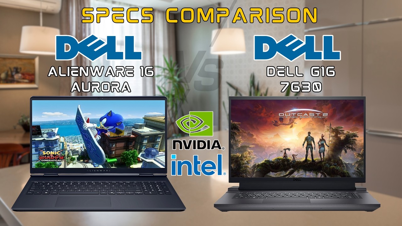 Dell Alienware 16 Aurora vs Dell G16 7630: Ultimate Gaming Laptop Comparison Under $1300 2025!