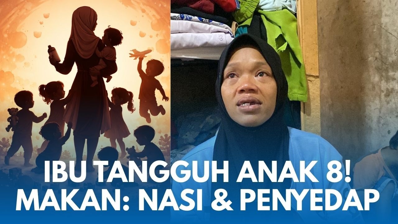 KISAH PERJUANGAN NURYANI Ibu Anak 8 asal Tasik di Bandung: Beri Makan Anak dengan Nasi & Penyedap