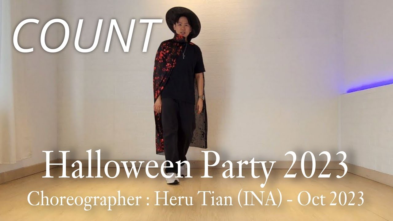 COUNT(Halloween 2023)|  Halloween Party 2023 | LINE DANCE | High Beginner | Heru Tian