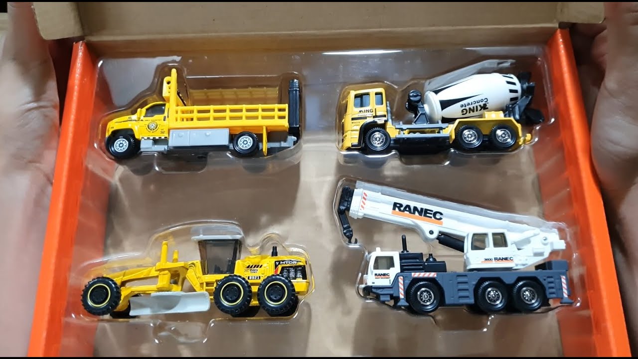 Ep 3 - Unboxing Matchbox Working Rigs 4-Pack! Construction Trucks 🚧🏗️
