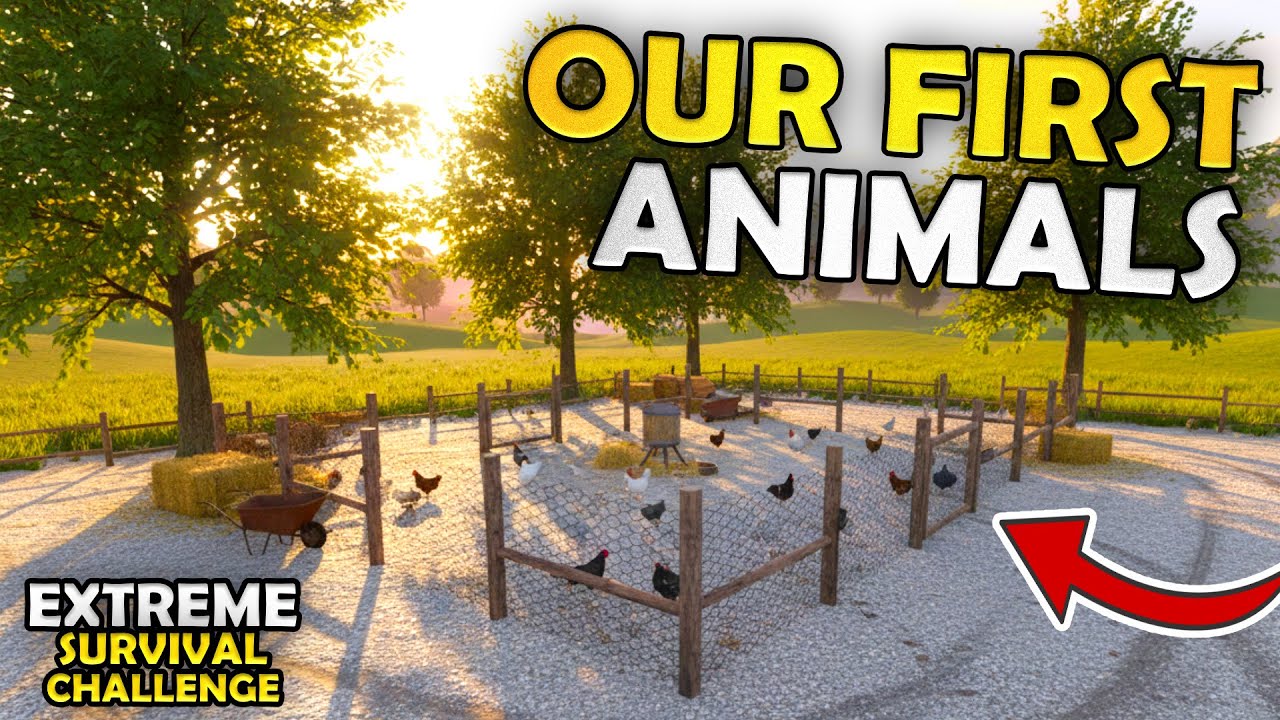 OUR FIRST ANIMALS! - EXTREME Survival Challenge | Episode 15