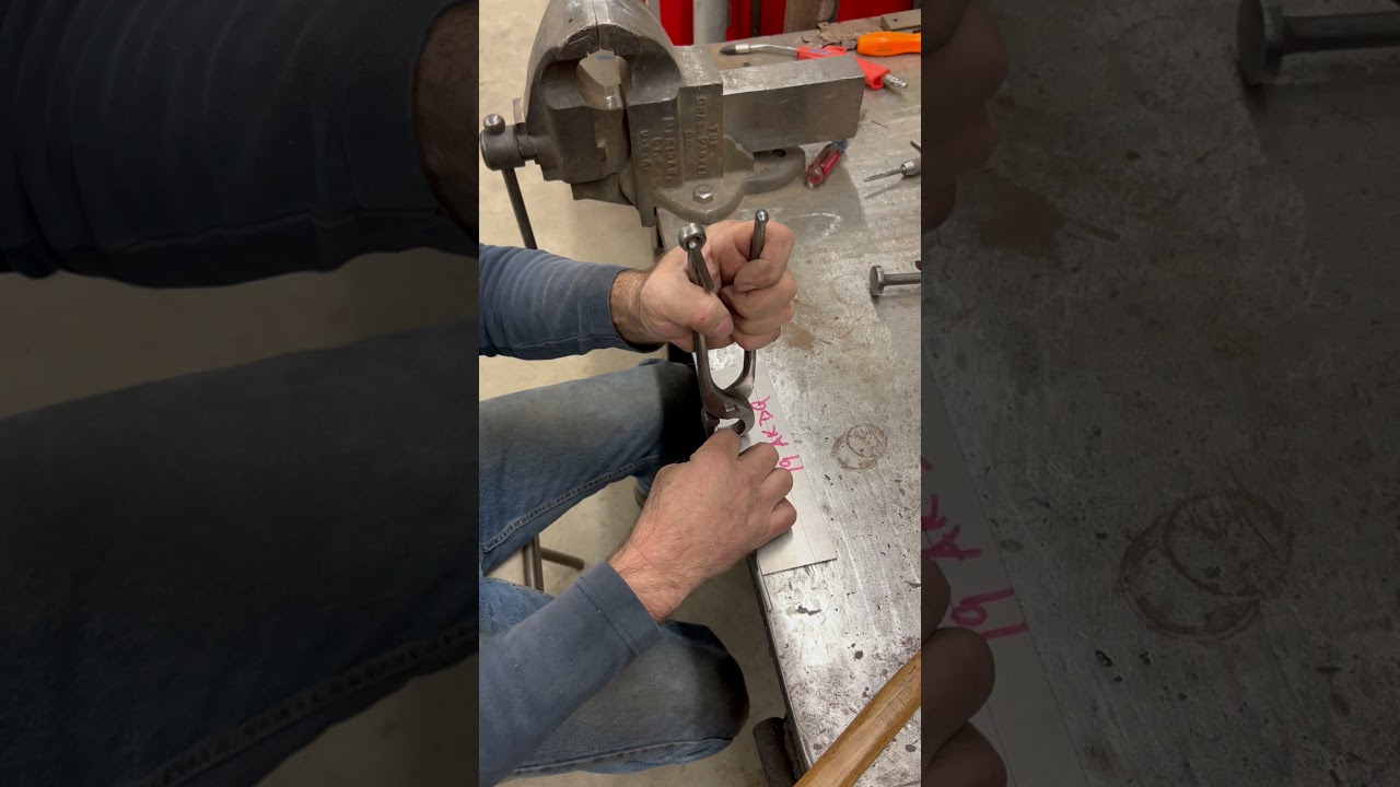 Using the Fairmount wire edge pliers
