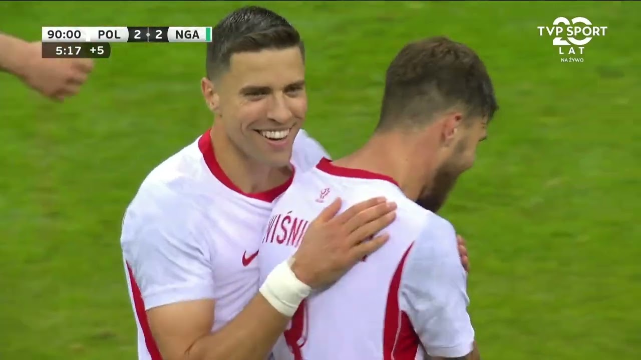 Gol Wiśniewskiego w 95. minucie (Polska - Nigeria)
