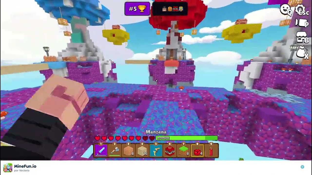 La partida mas facil de sky wars que e jugado