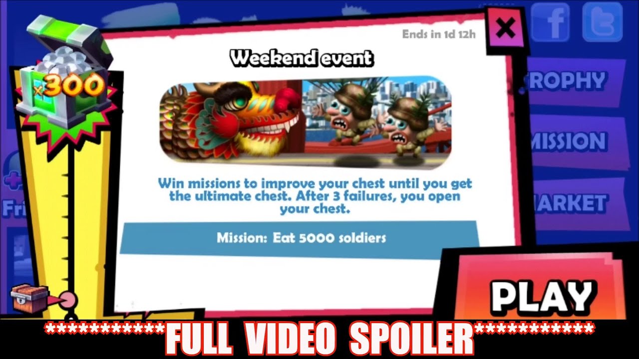 Zombie Tsunami Huge Update: Weekend Event - Eat 5000 Soldiers With The Dragon Full Video Spoiler