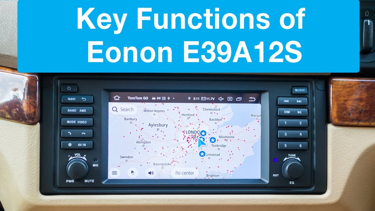 Eonon E39A12S Key Functions Explained for BMW 5-Series (e39)