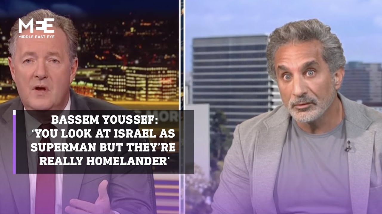 Bassem Youssef&rsquo;s viral Interview with Piers Morgan on Palestinian suffering