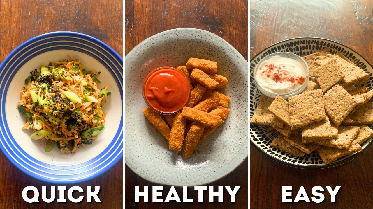 3 Easy & Healthy Vegan Snack Recipes | Made from Tofu