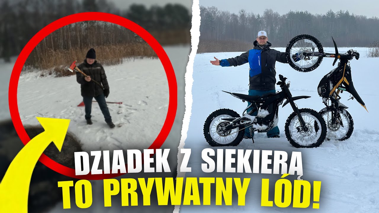 JAZDA PO ZAMARZNIĘTYM JEZIORZE TO ZŁY POMYSŁ