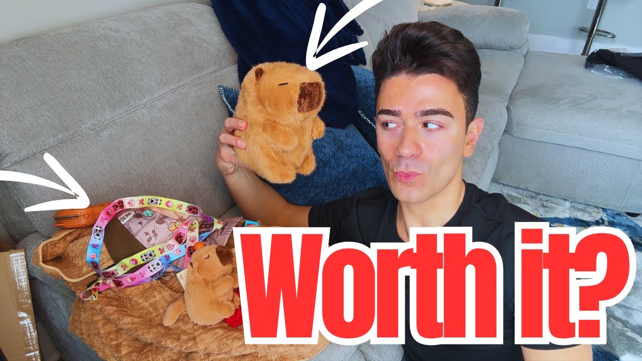 Review of Capybara Plush Gifts for Girls & Boys Ages 4 5 6 7 8 9 10+ Kids Capybara Toys with Stuffed