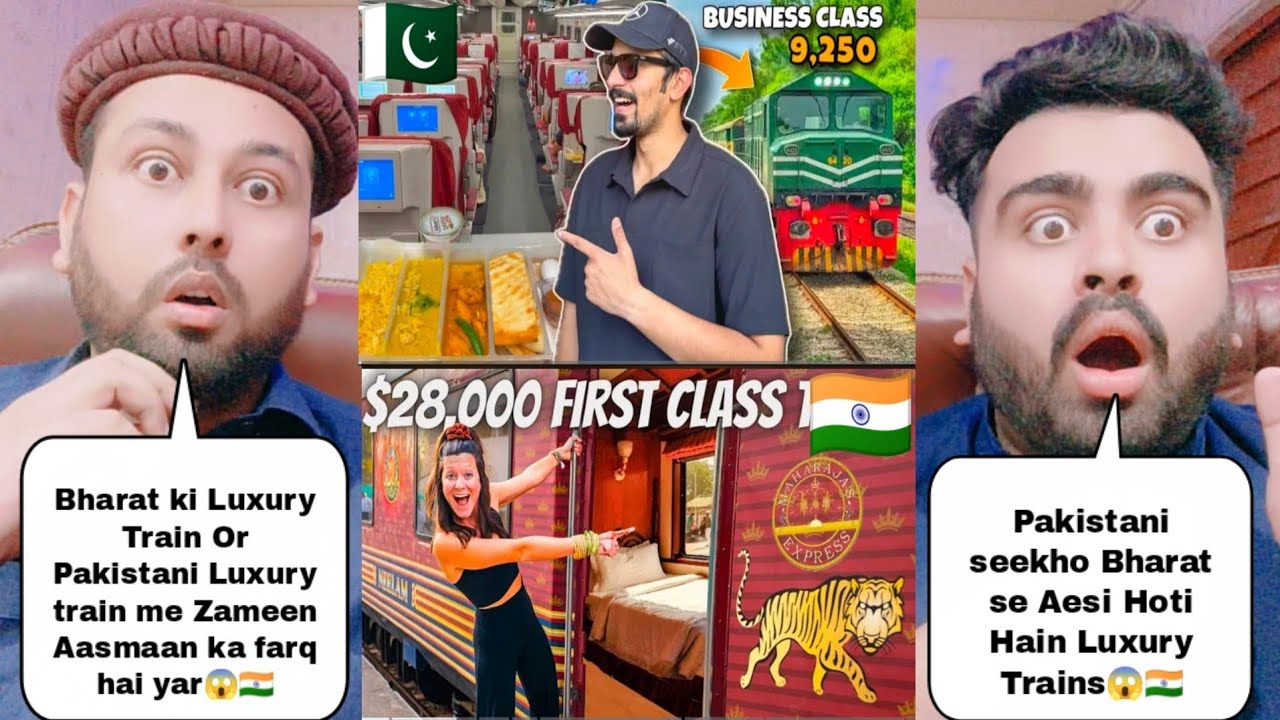 India Luxury Train Vs Pakistan Luxury Train Comparison | Pakistani Reaction