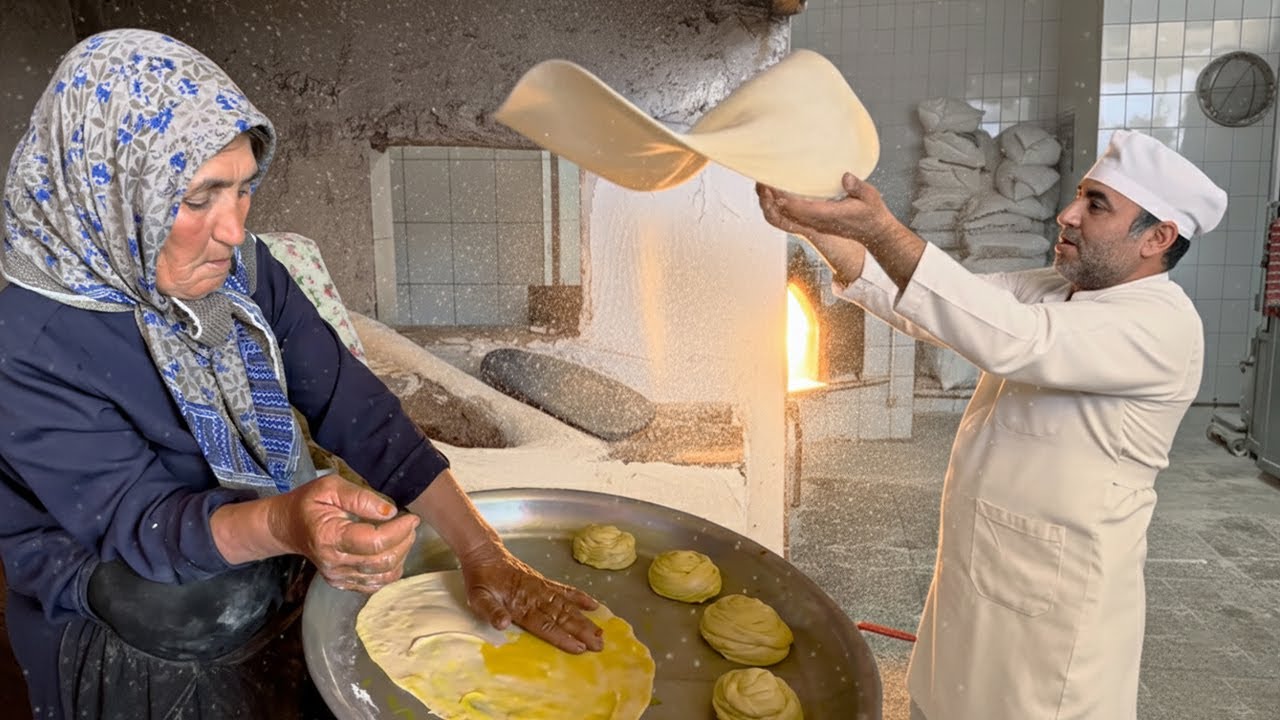 Как иранские крестьяне и кочевники пекут древний хлеб на огне