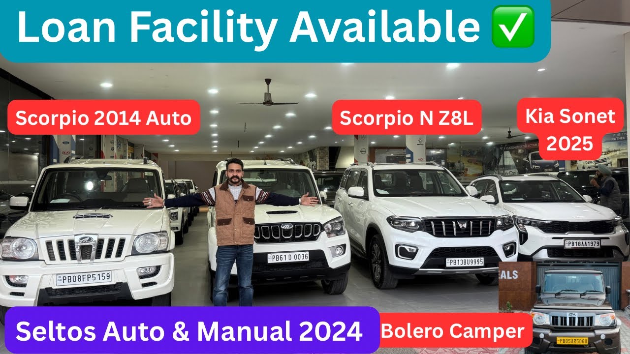 Scorpio 2014,2020,2024 Model | Kia Sonet, Seltos, Bolero Camper | FOR SALE| 🚘🔥 | BCWV109|
