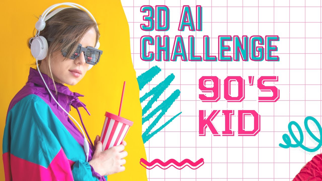 3D AI Challenge - 90s kid (Blender)