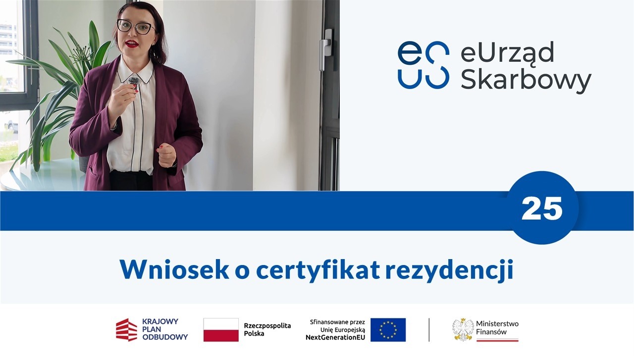 Services in the e-Tax Office | 25 Application for a certificate of tax residence