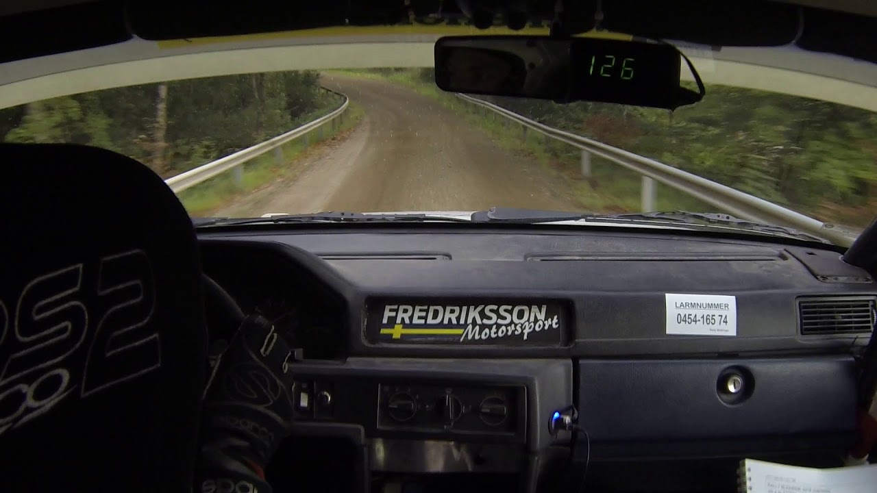 Rally Blekinge 2018 ss4 snabbaste voc