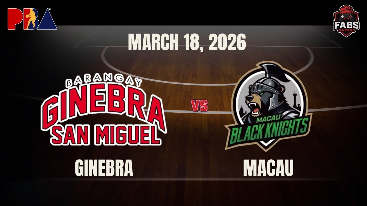 LIVE: GINEBRA vs MACAU BLACK KNIGHTS | PBA Regular Season | March 18, 2026  NBA 2K24 Simulation