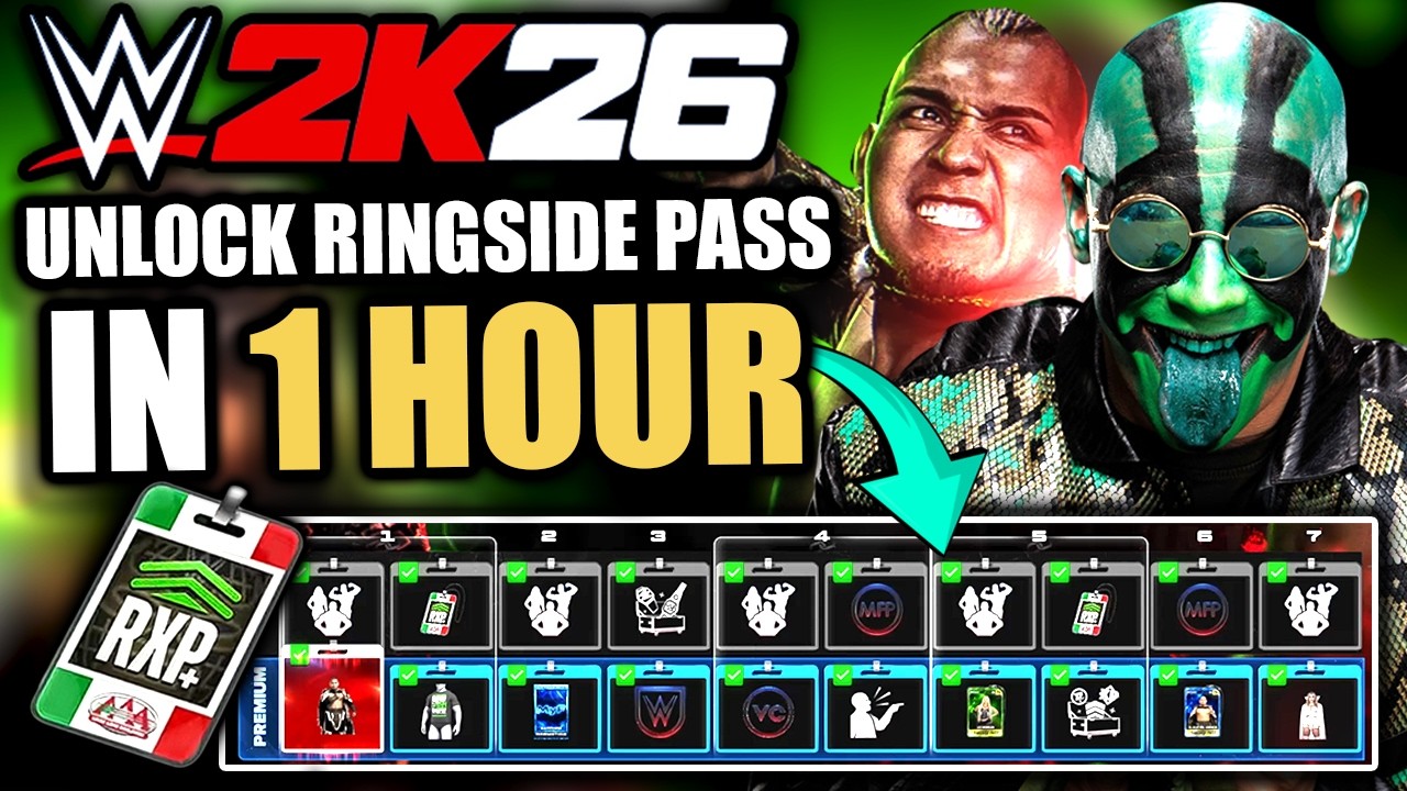 Как быстро разблокировать весь пропуск Ringside Pass в WWE 2K26 (метод за 1 час)
