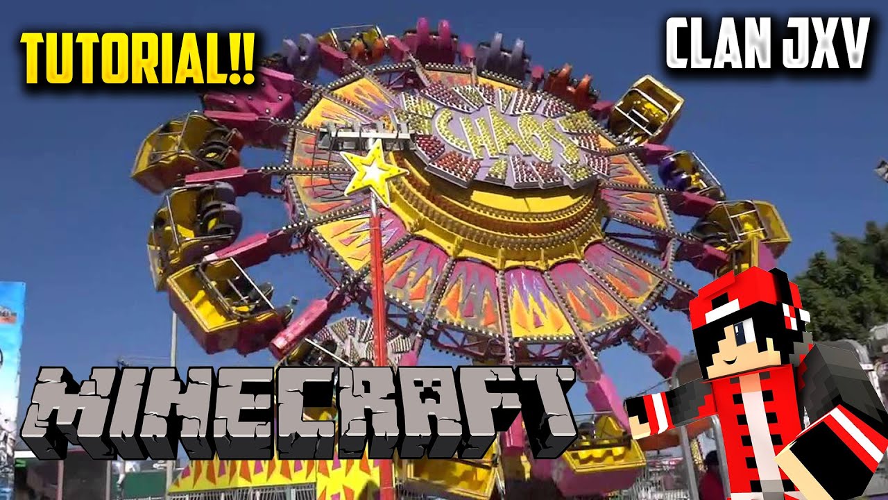 COMO HACER UN PARQUE DE DIVERSIONES EN MINECRAFT 2022