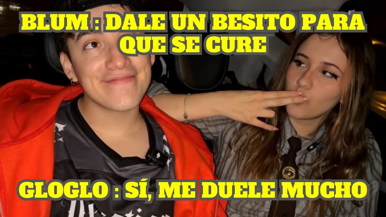 BLUM LE PIDE A EMIKUKIS QUE LE DE UN BESO A GLOGLO