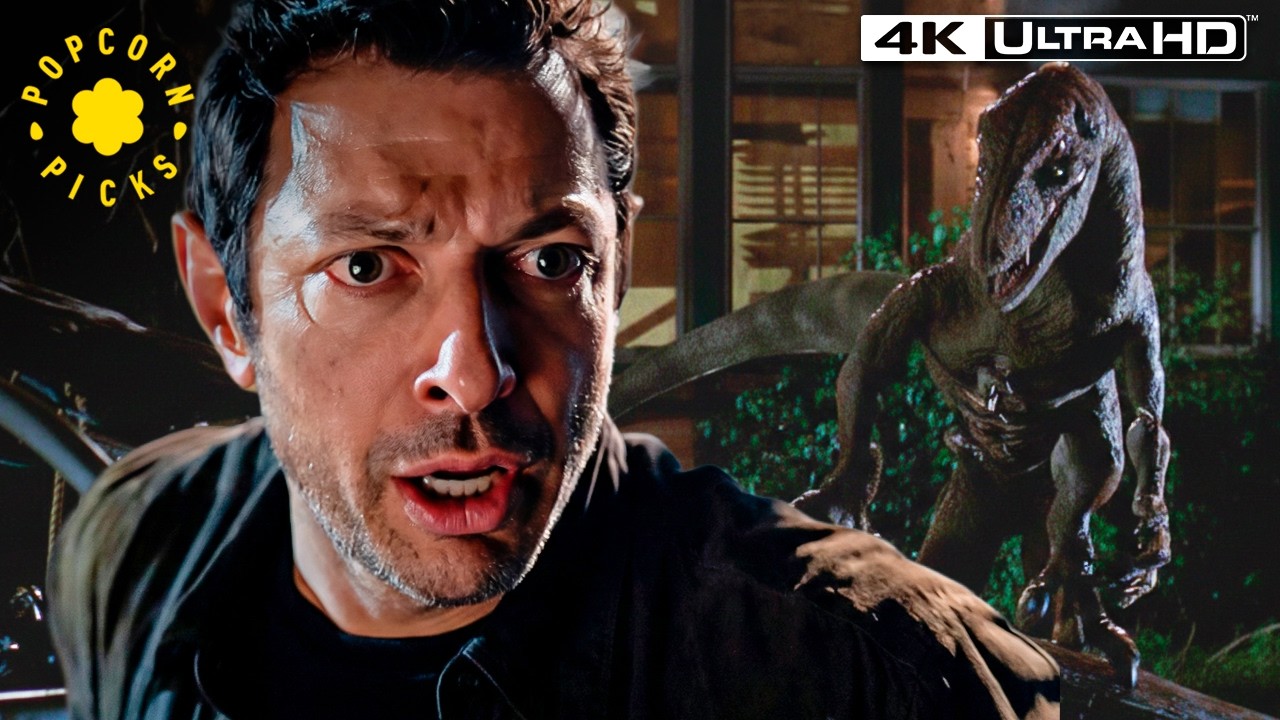 Insane Raptor Attack And Chopper Escape (Jeff Goldblum) | The Lost World: Jurassic Park 4K HDR