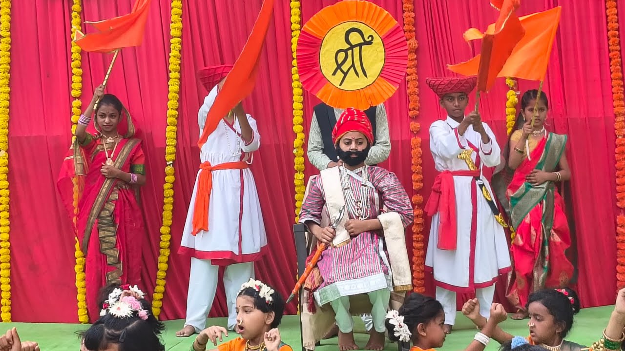 Shivjayanti celebration @school #shivajimaharajjayanti #shivajimaharajstatus #hindu #shivjayanti2026
