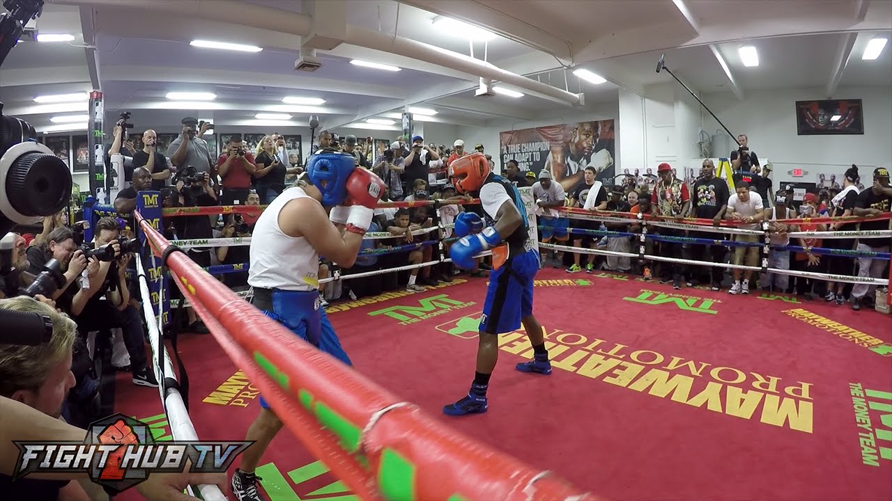 Floyd Mayweather Complete Sparring session - GOPRO Hero 4- Mayweather vs. Berto video