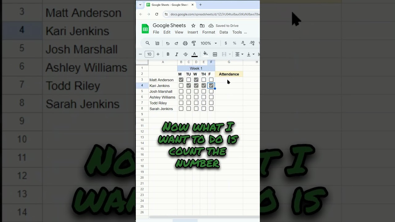 How to Make an Attendance Tracker in Google Sheets