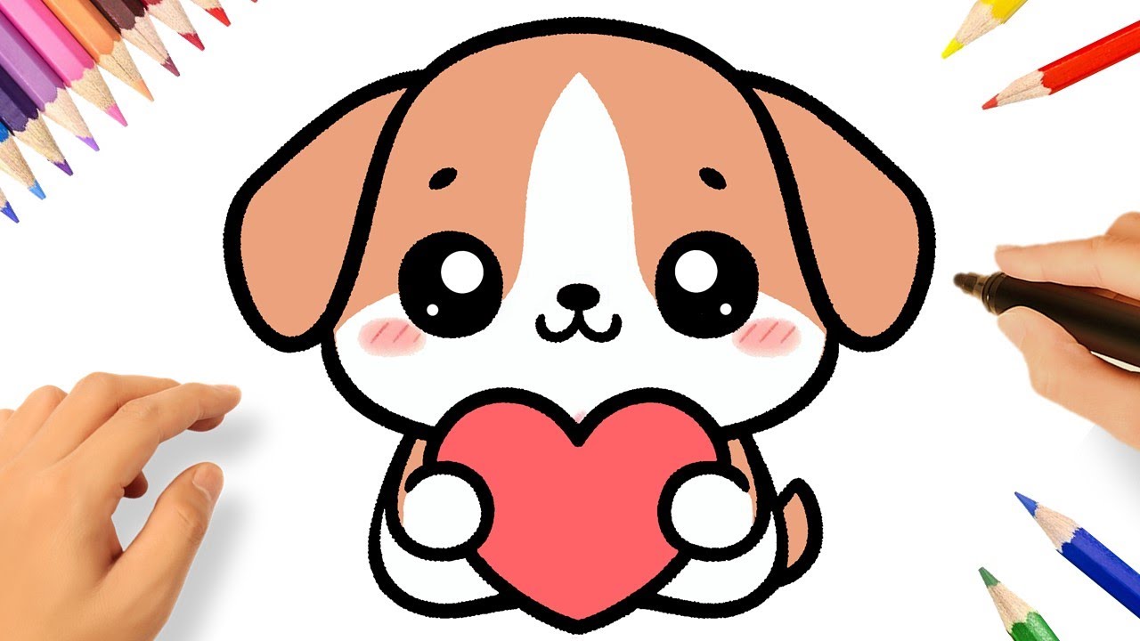 C&Oacute;MO DIBUJAR UN PERRITO KAWAII 🐶