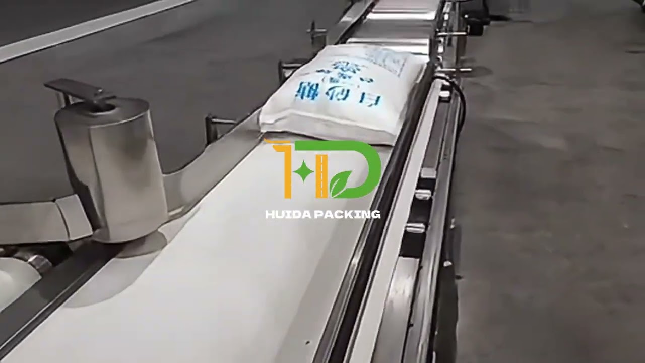 25kg-50kg Bagging Machine for Bagging Sugar Open-mouth Bagger and ABB Robot Palletizing system